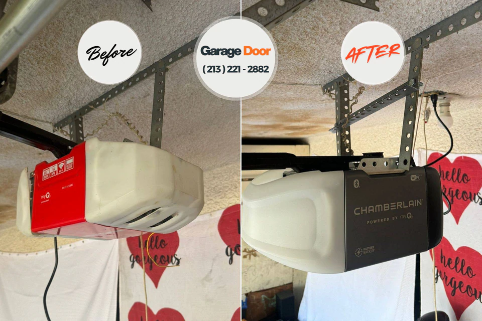 Before and after: Garage Door Installation & Replacement Terre du Lac, MO